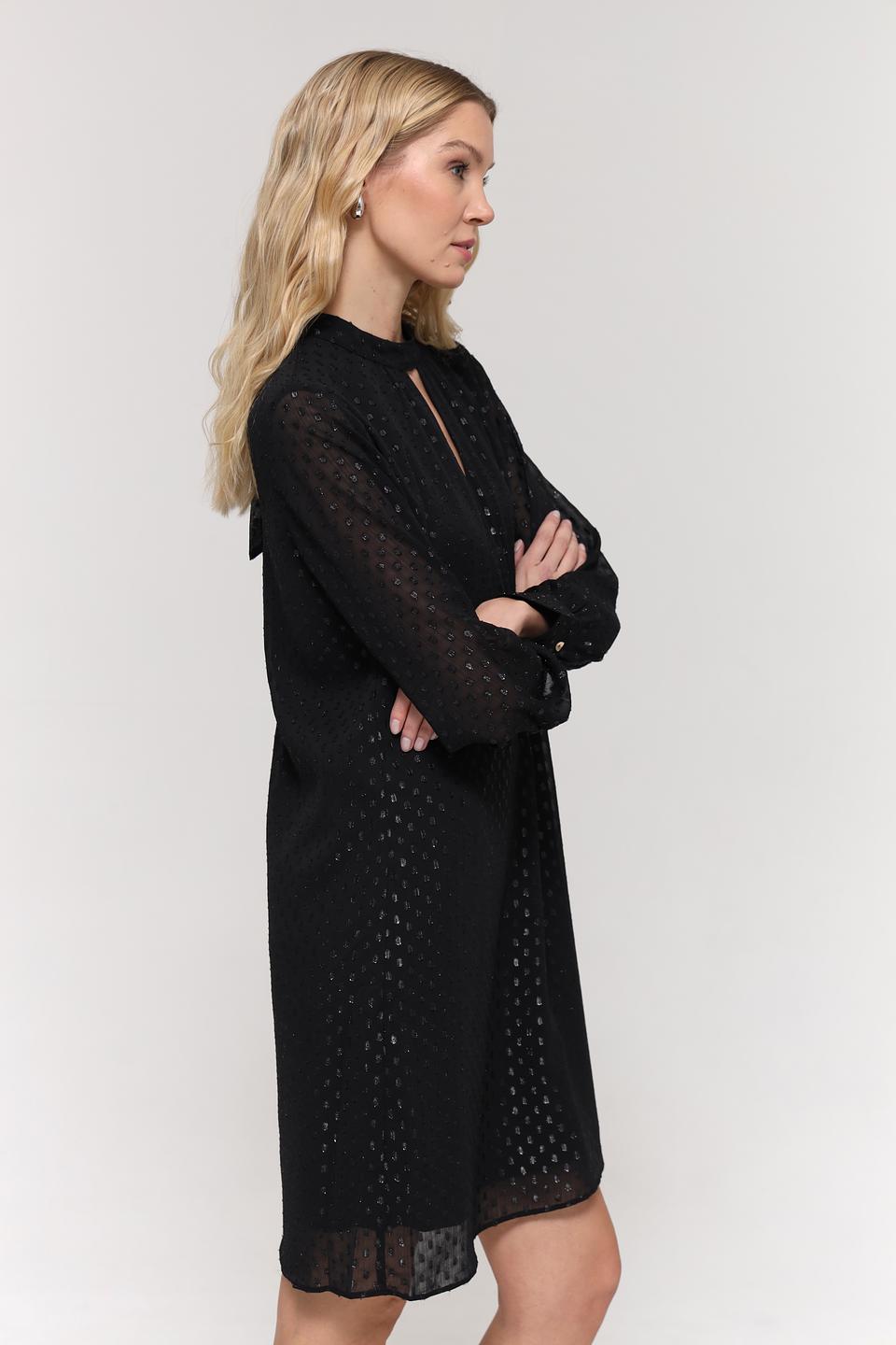 Платье Taifun с вырезом чёрное