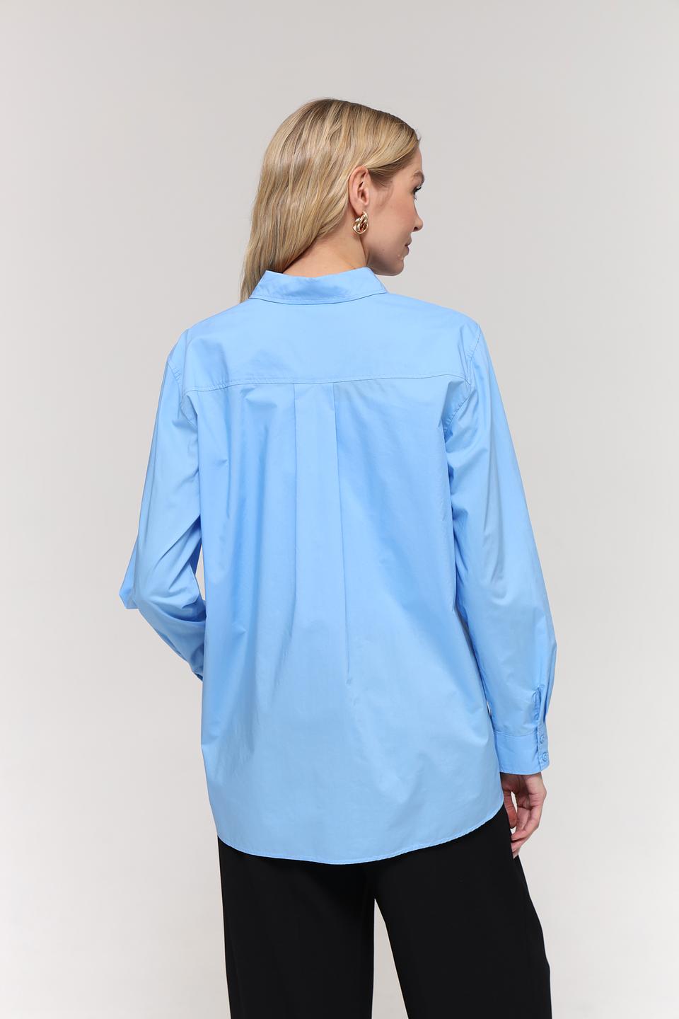 Рубашка Gerry Weber голубая оверсайз