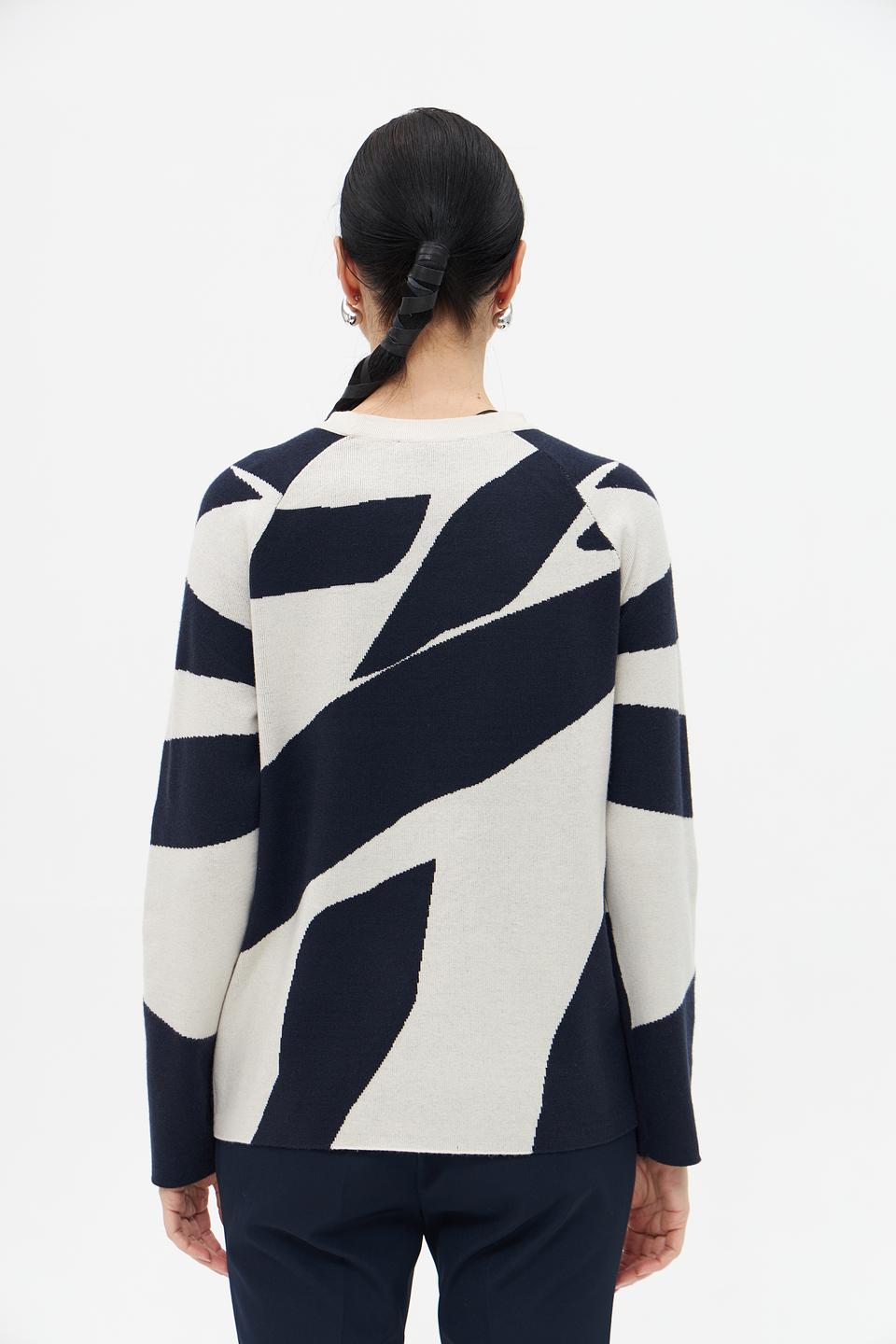 Пуловер Betty Barclay с узелками синий