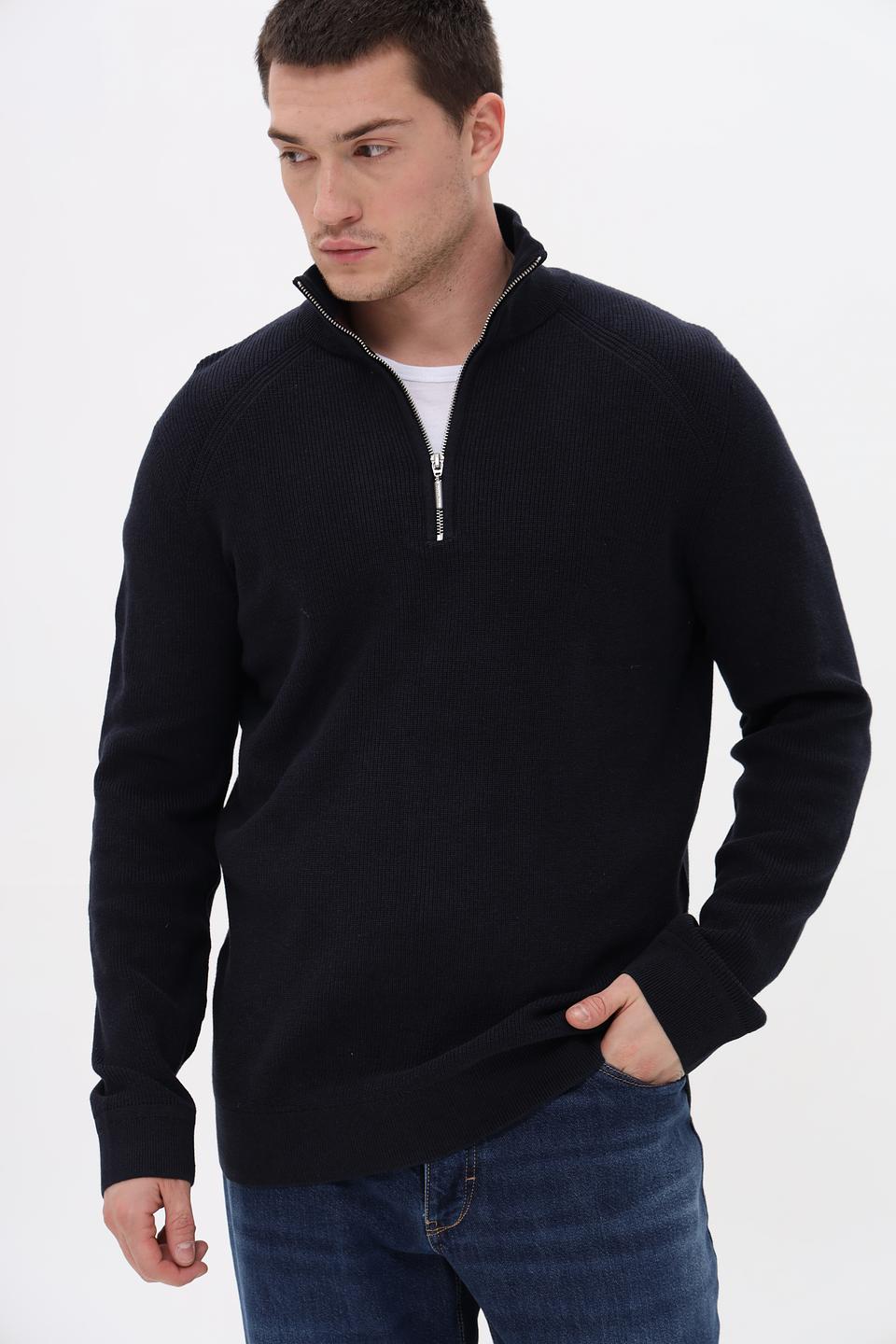 Джемпер Tom Tailor с молнией чёрный