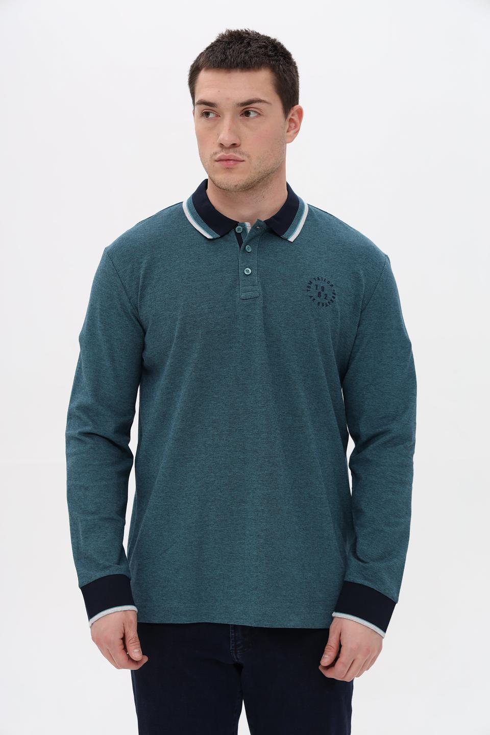 Поло Tom Tailor мужское бирюзовое