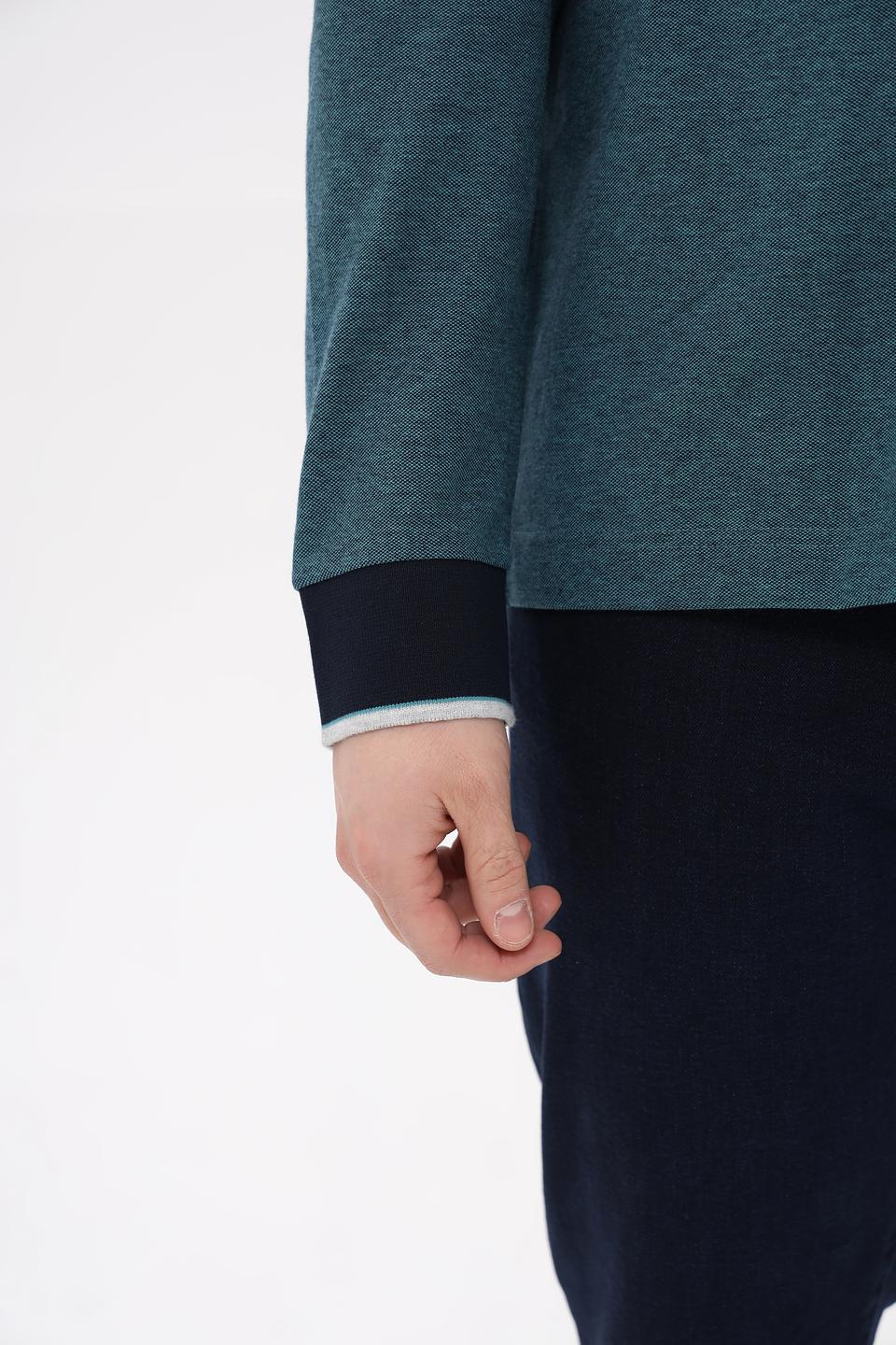 Поло Tom Tailor мужское бирюзовое