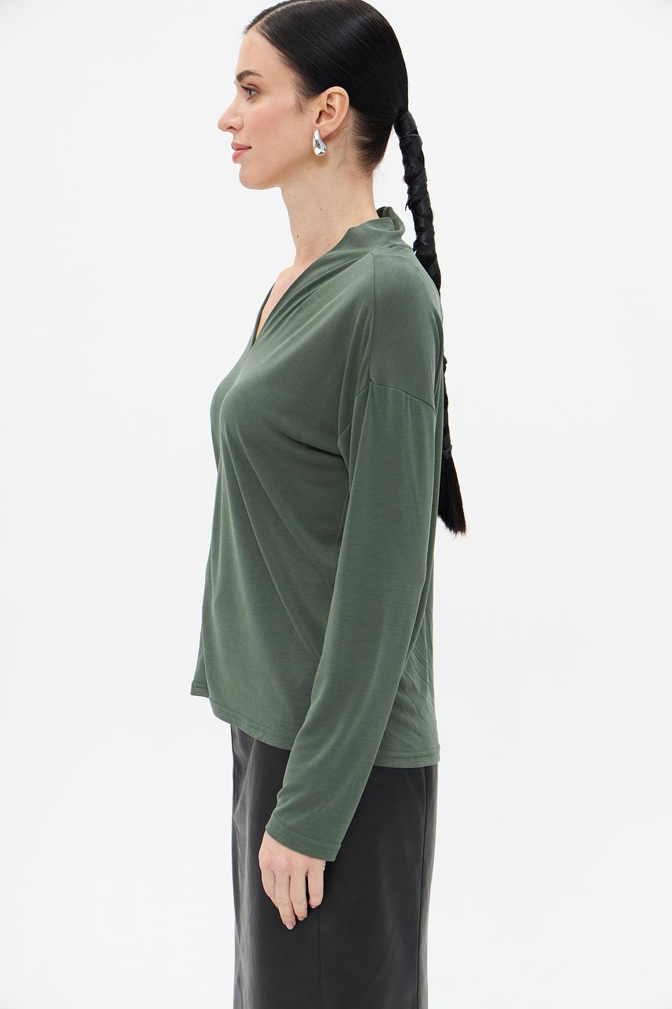 Футболка Broadway с V-образным вырезом хаки