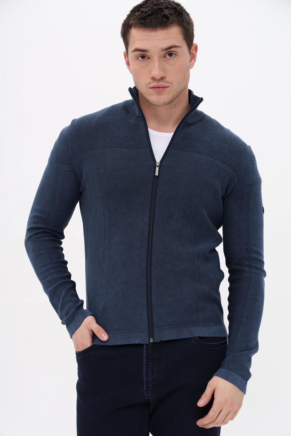 Кардиган Monte Carlo мужской тёмно-синий