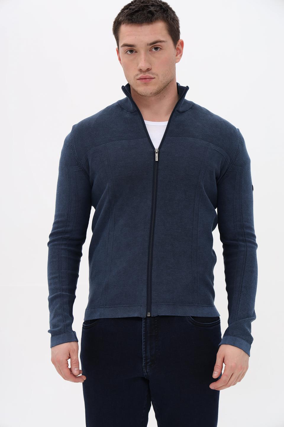 Кардиган Monte Carlo мужской тёмно-синий