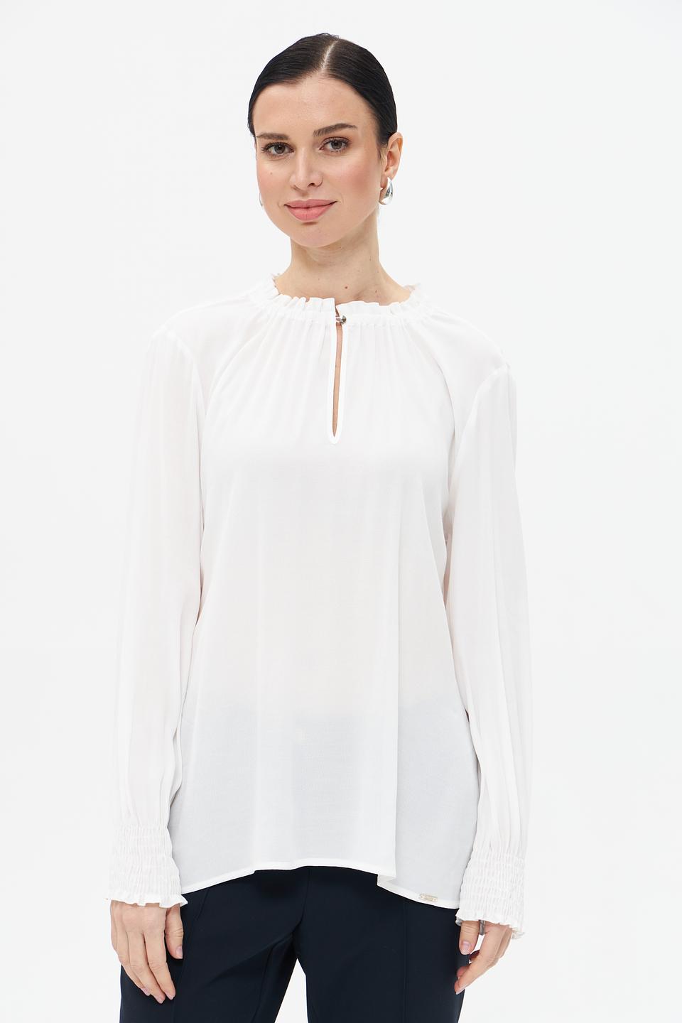 Блуза Cinque с рукавами-фонариками белый
