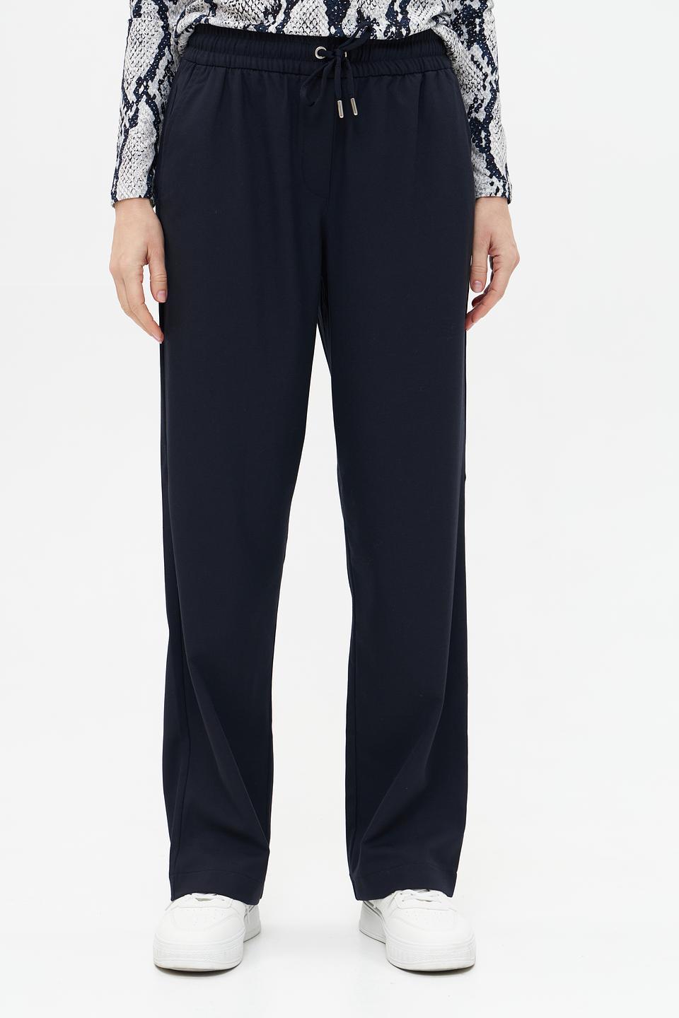 Брюки Marc Aurel прямые тёмно-синие