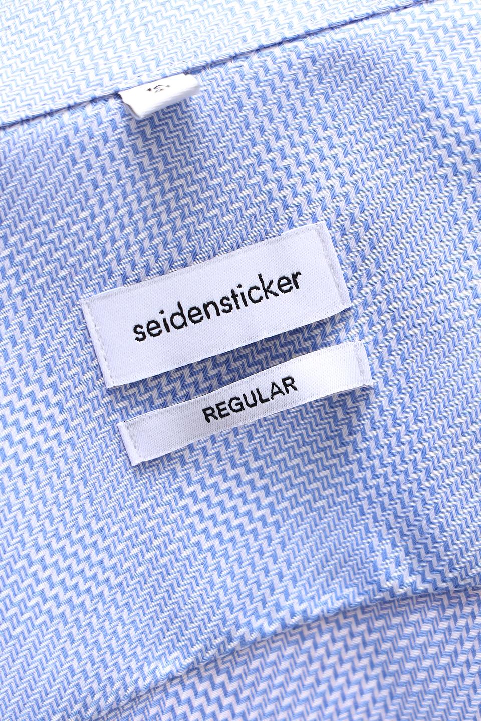 Рубашка Seidensticker голубая в клетку