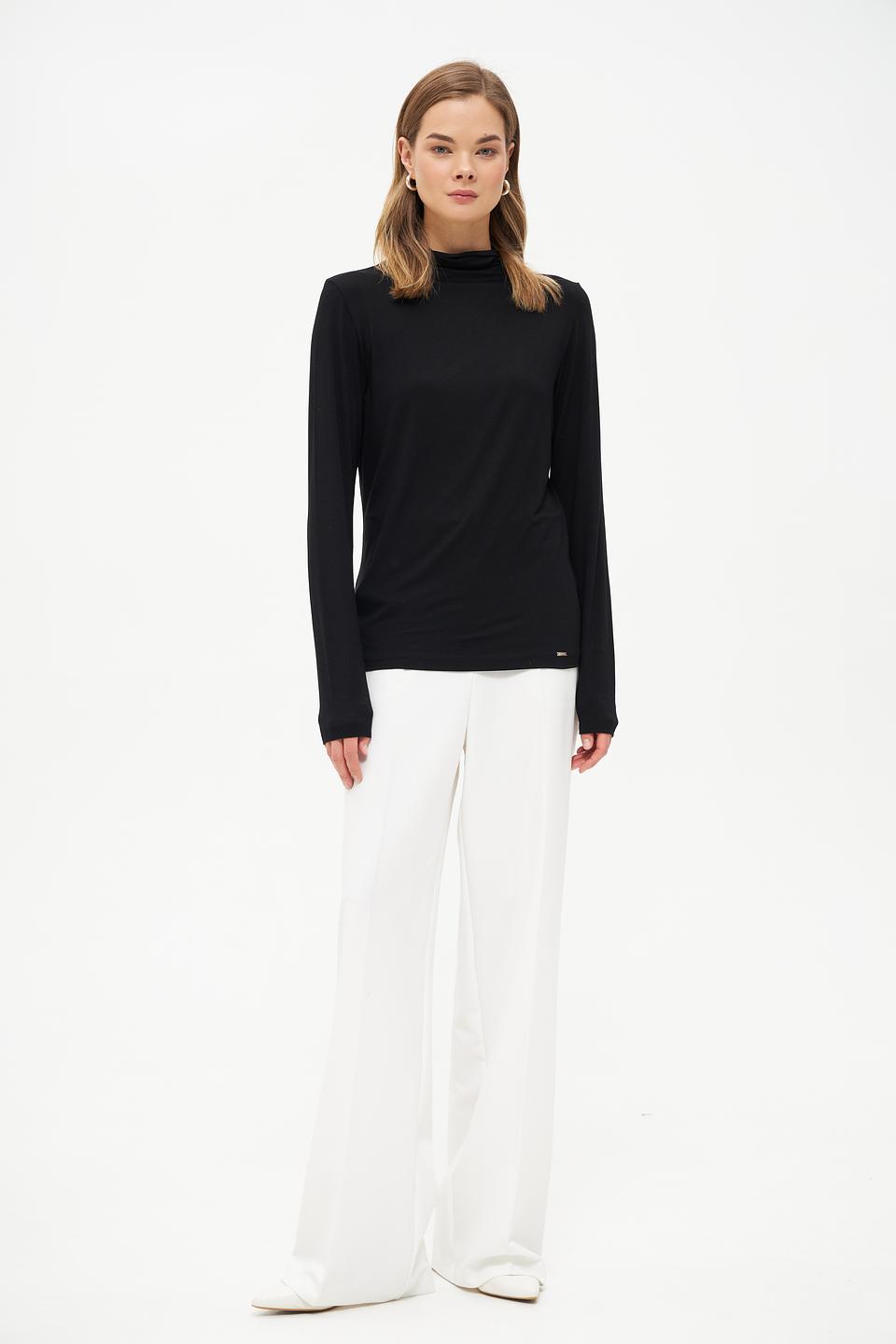 Пуловер Cinque с горлом черный