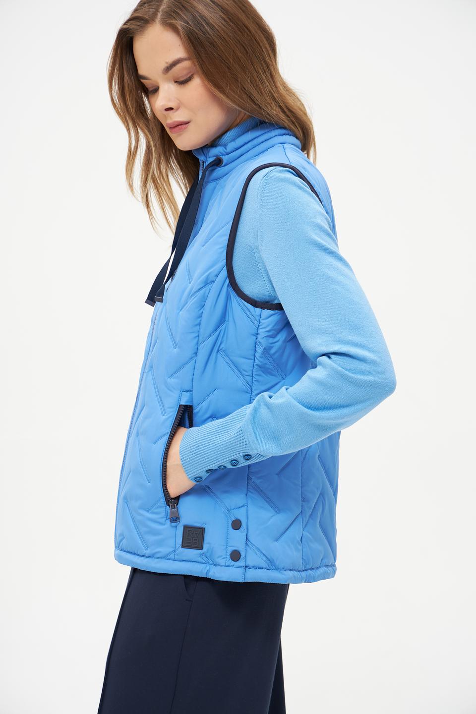 Жилет Rabe collection стеганый голубой