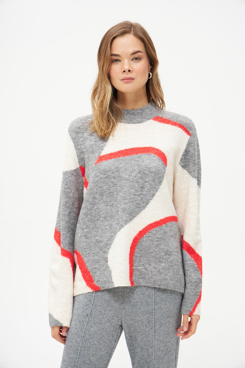 Пуловер Lecomte с узором