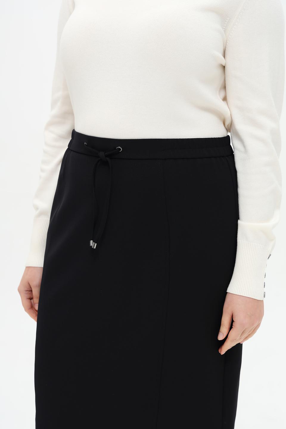 Юбка Frank Walder с поясом чёрная