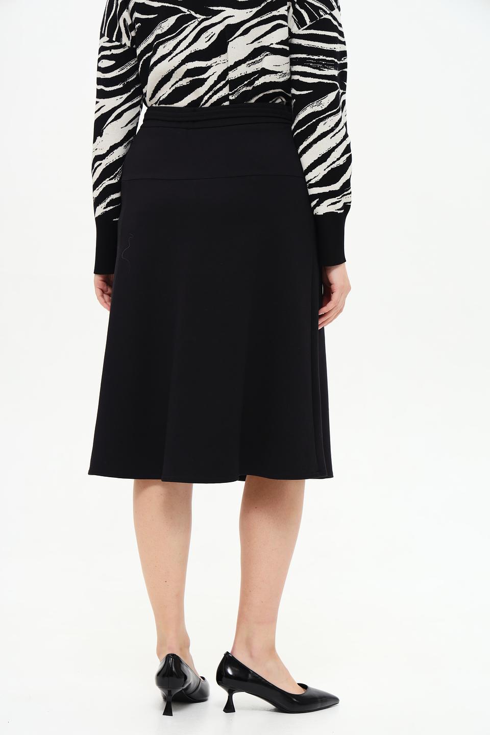 Юбка Frank Walder чёрная с поясом