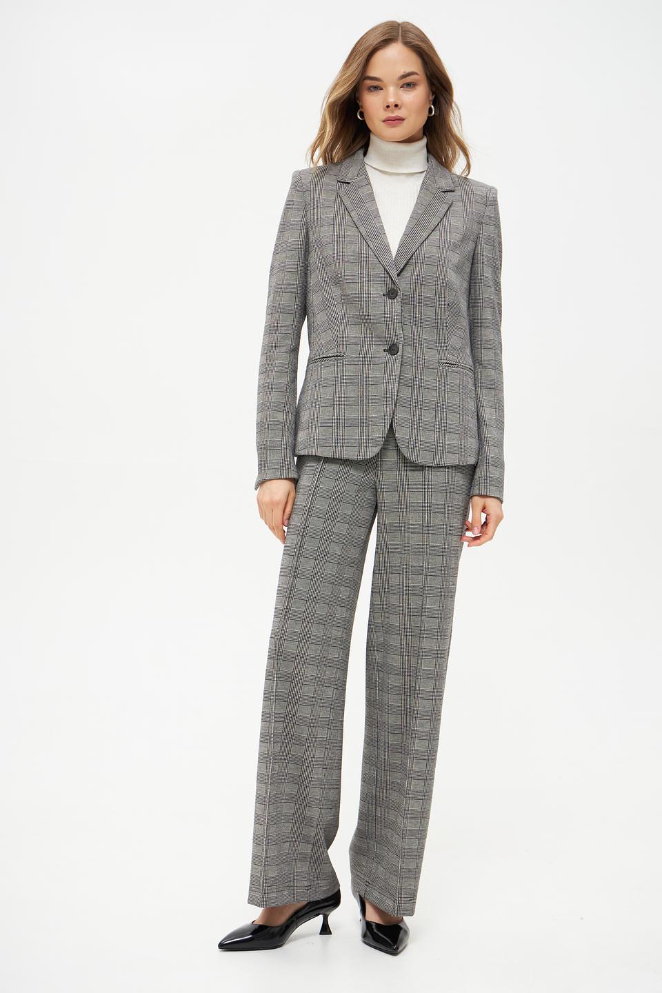 Брюки классические в клетку Oui
