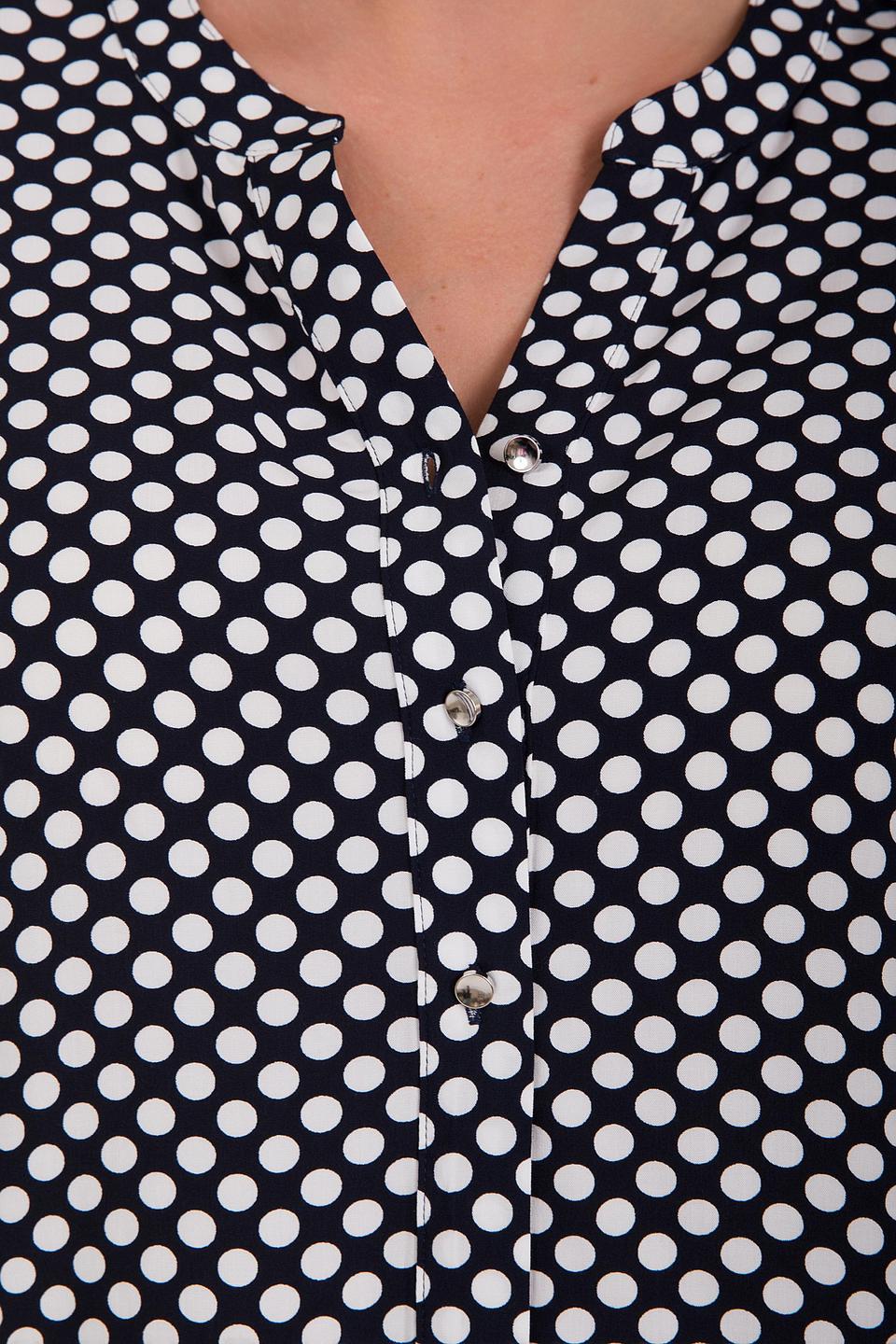 Блуза Gerry Weber Чёрная в белый горох с пуговицами