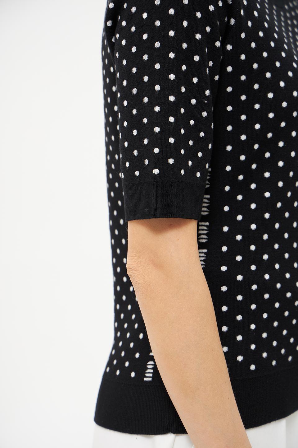 Пуловер Oui с горохом