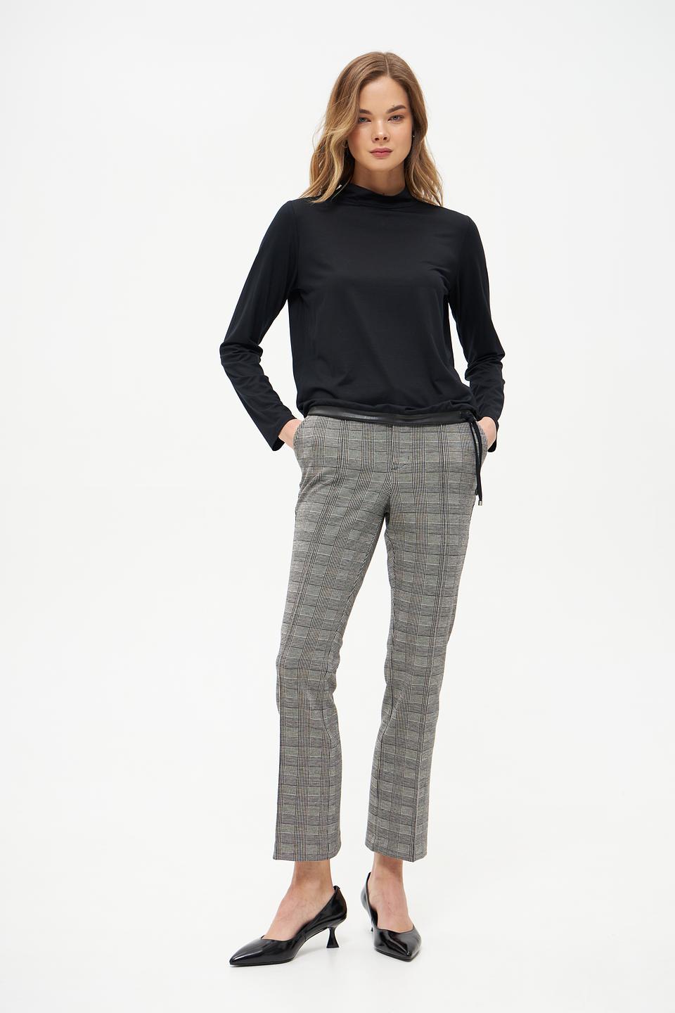 Футболка Frank Walder с драпировкой черная