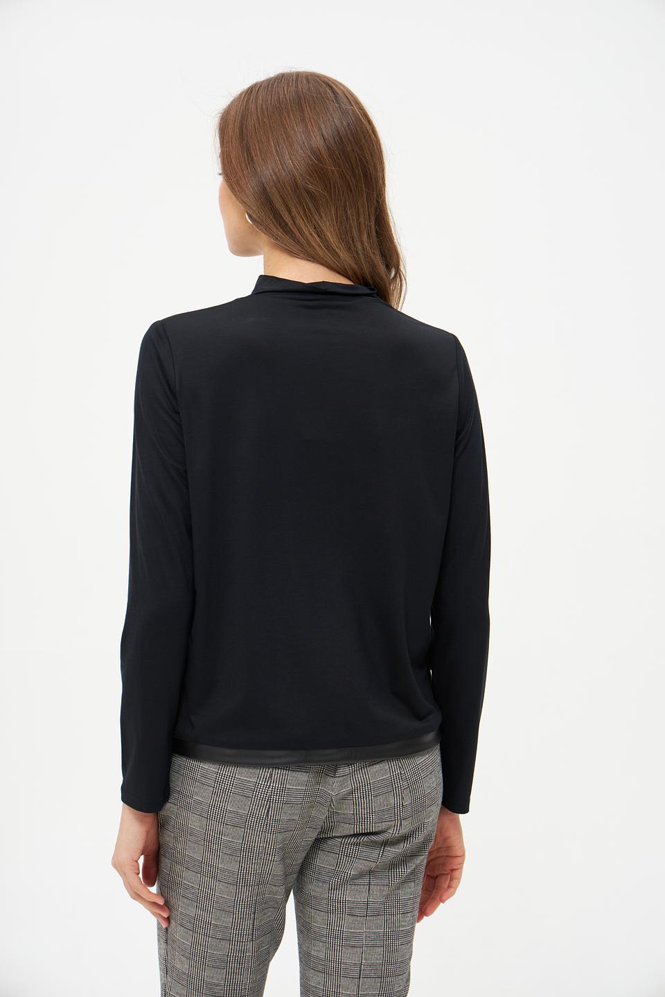 Футболка Frank Walder с драпировкой черная