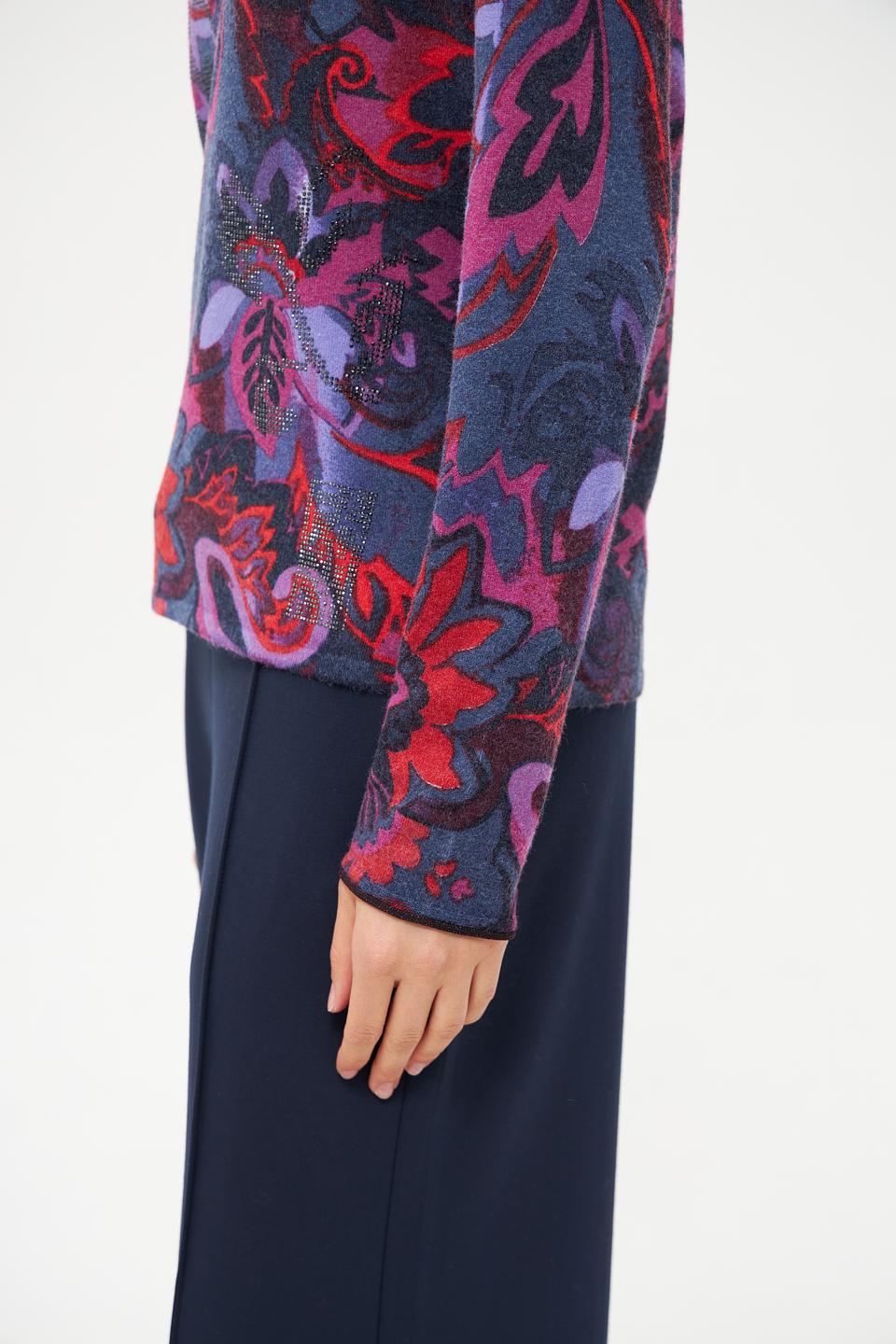 Пуловер Rabe collection с цветочным принтом