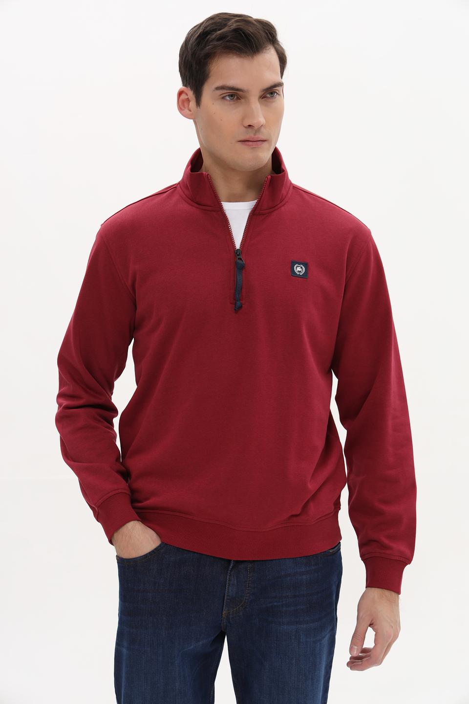 Джемпер Lerros с молнией бордовый