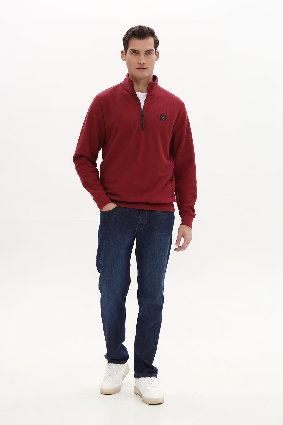 Джемпер Lerros с молнией бордовый
