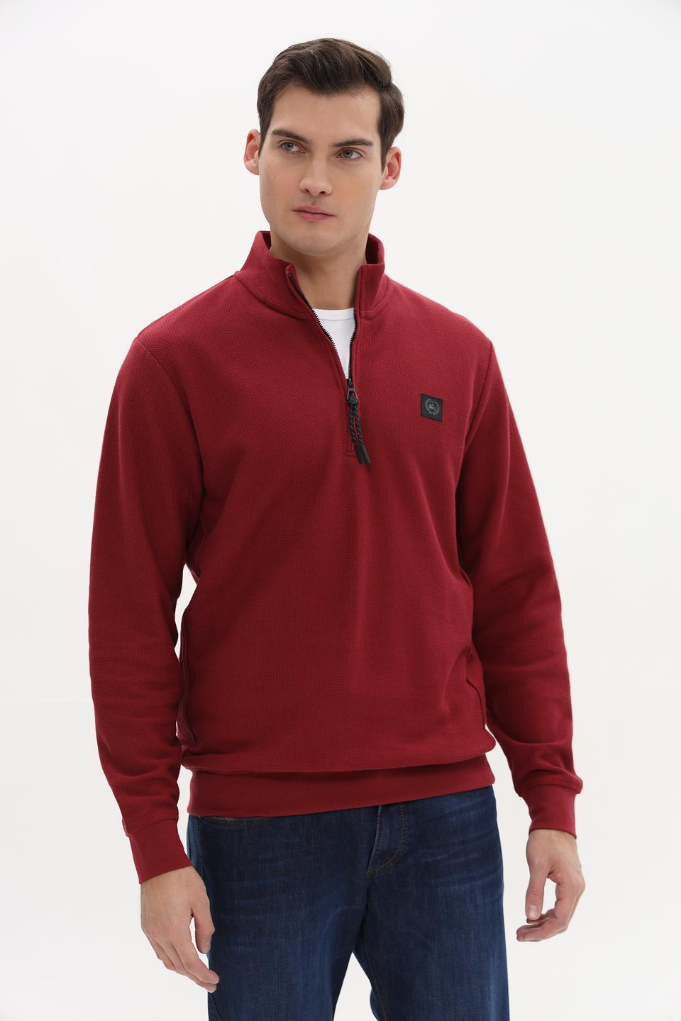 Джемпер Lerros с молнией бордовый