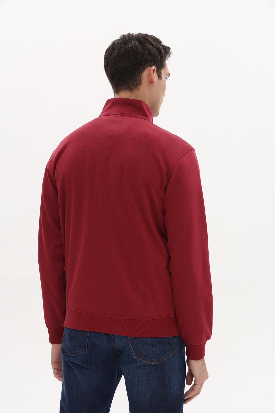 Джемпер Lerros с молнией бордовый