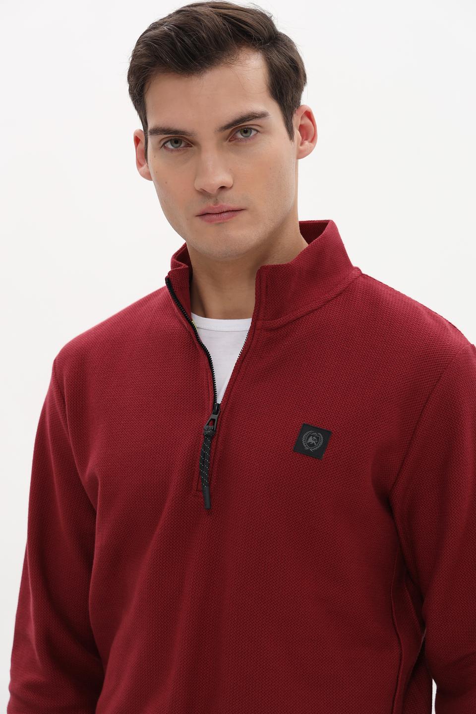 Джемпер Lerros с молнией бордовый