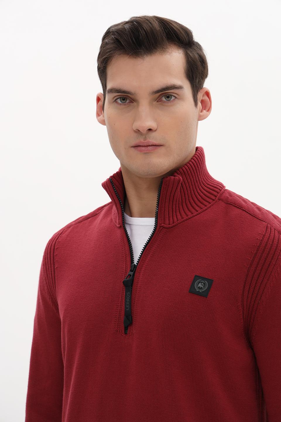 Джемпер Lerros с молнией бордовый