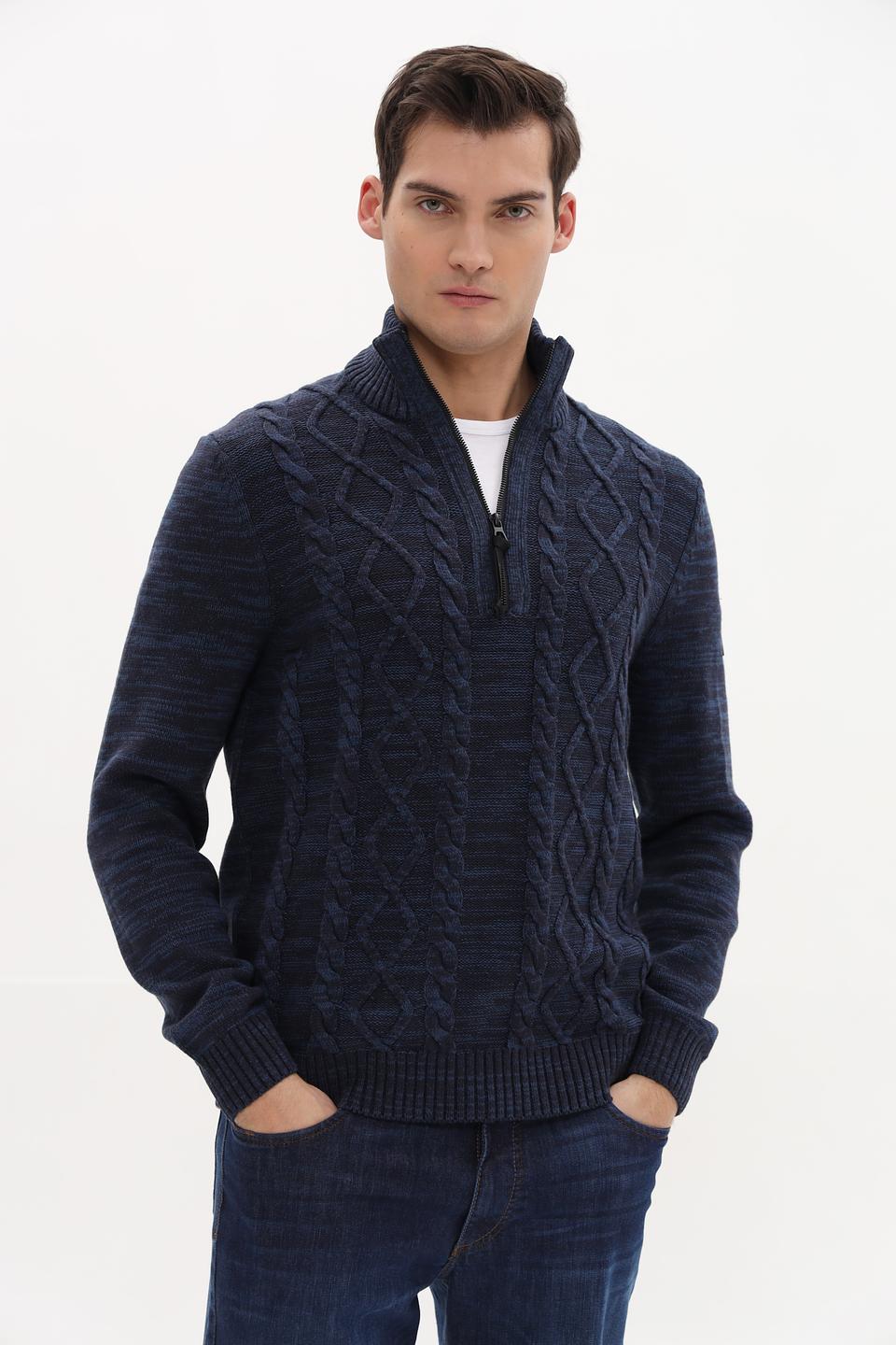 Джемпер Lerros с косами синий