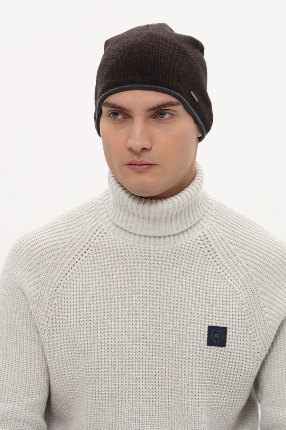 Шапка Bugatti ACC коричневая