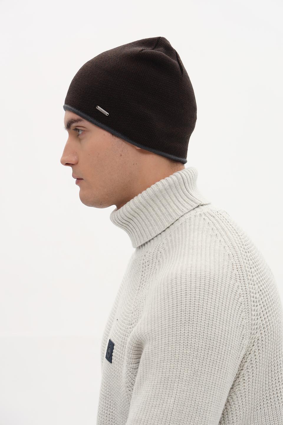 Шапка Bugatti ACC коричневая