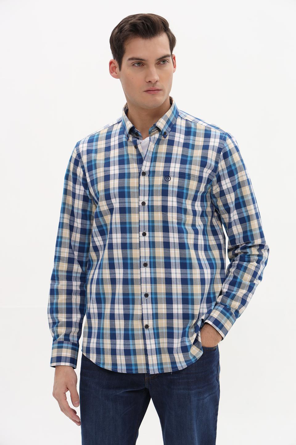 Рубашка дл Bugatti в клетку