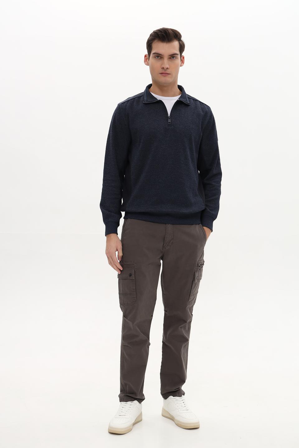 Джемпер Casa Moda с молнией темно-синий