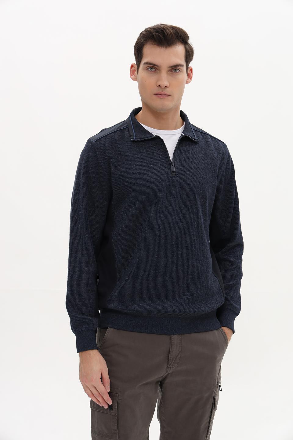 Джемпер Casa Moda с молнией темно-синий