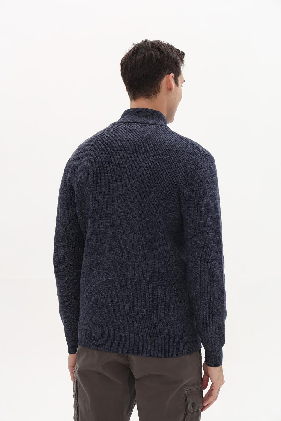 Джемпер Casa Moda с молнией синий