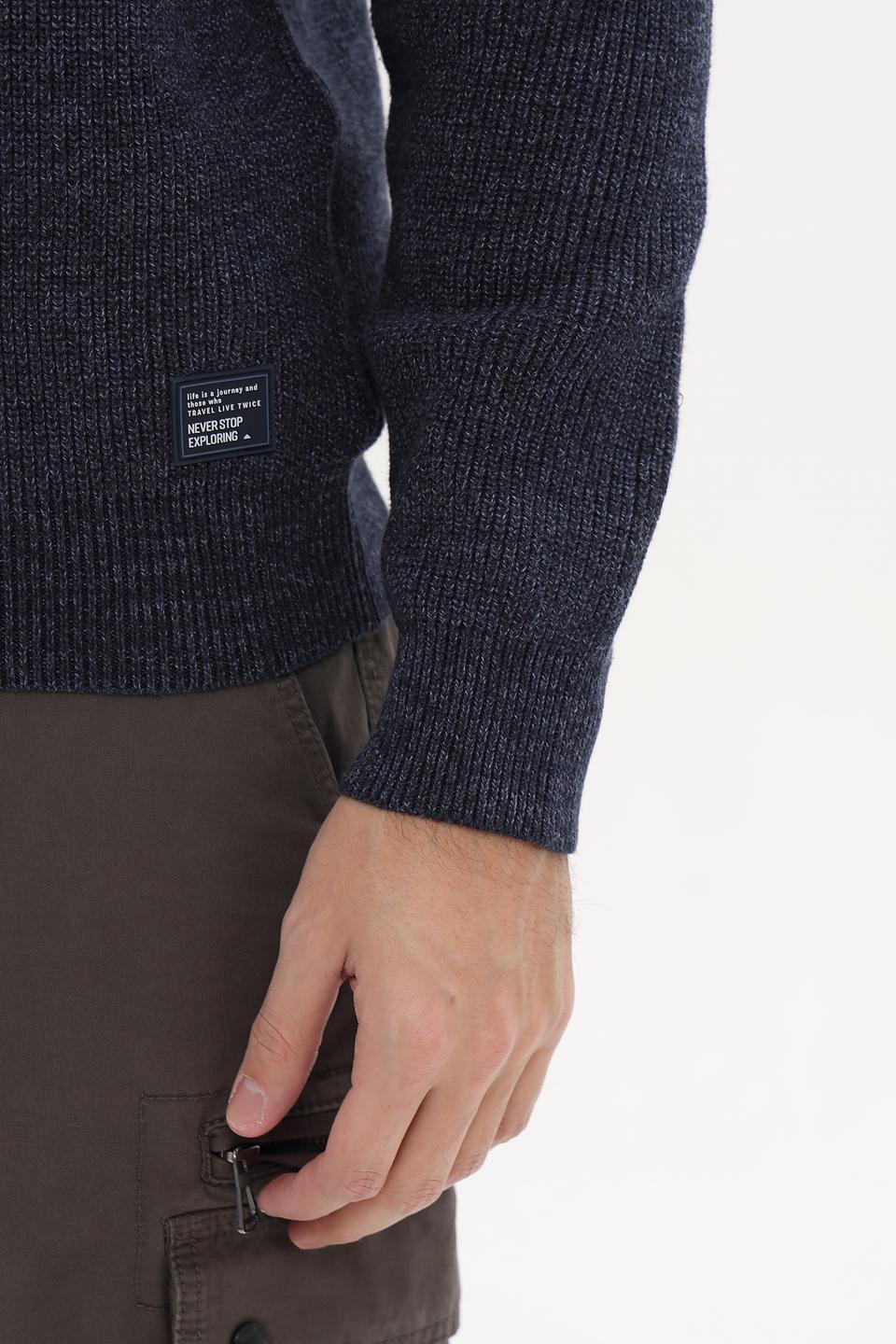 Джемпер Casa Moda с молнией синий