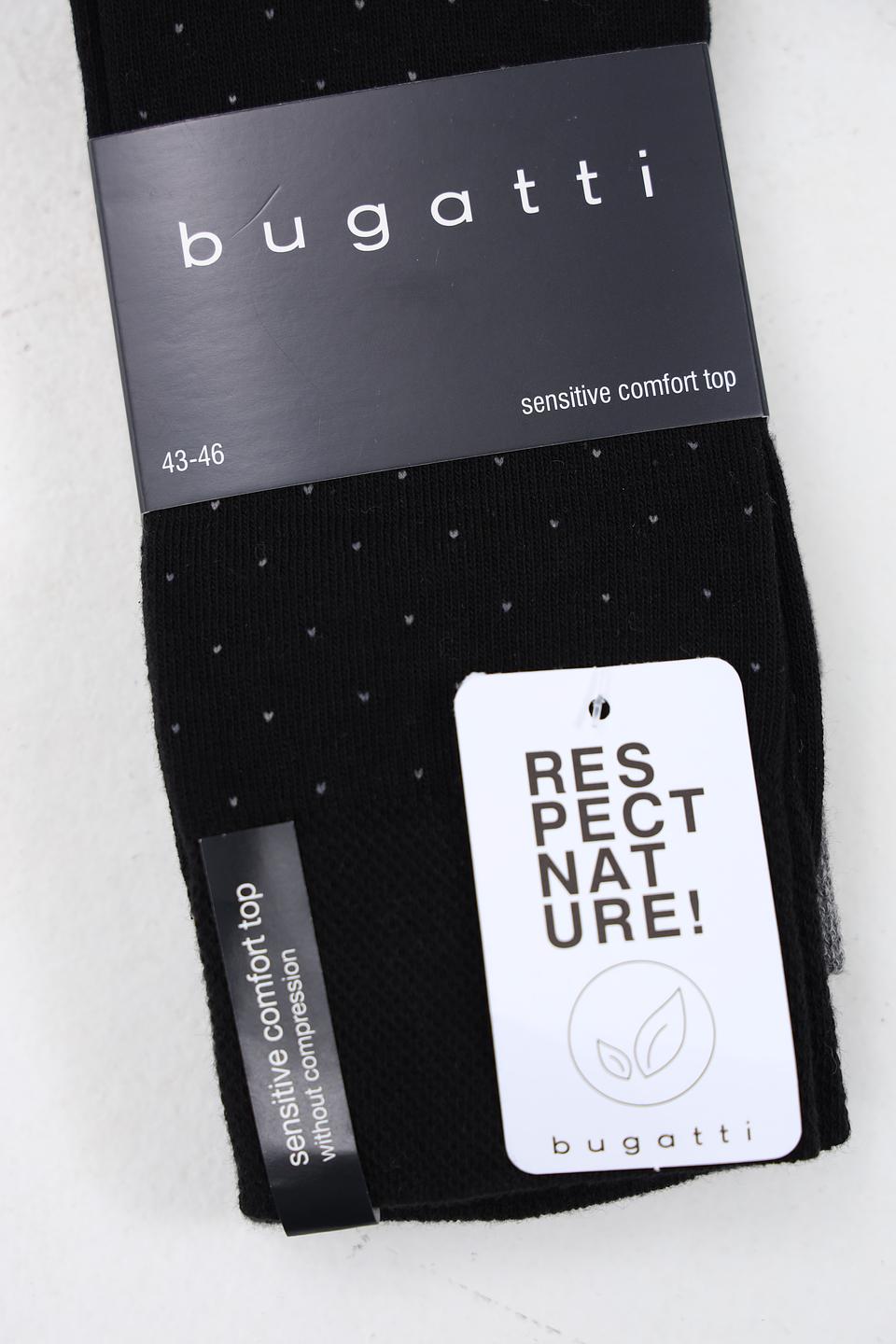 Носки Bugatti ACC чёрные в горошек