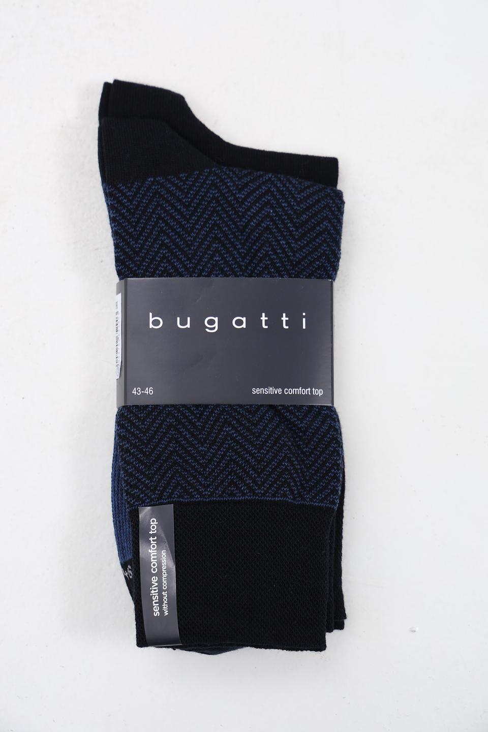 Носки Bugatti ACC синие с узором