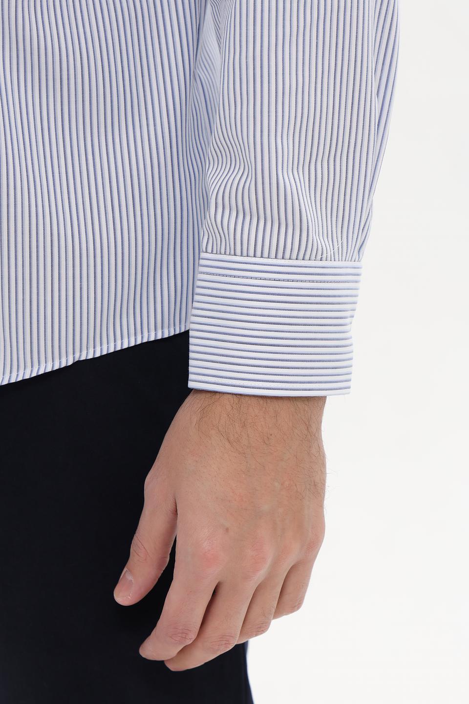 Рубашка Venti в полоску голубую