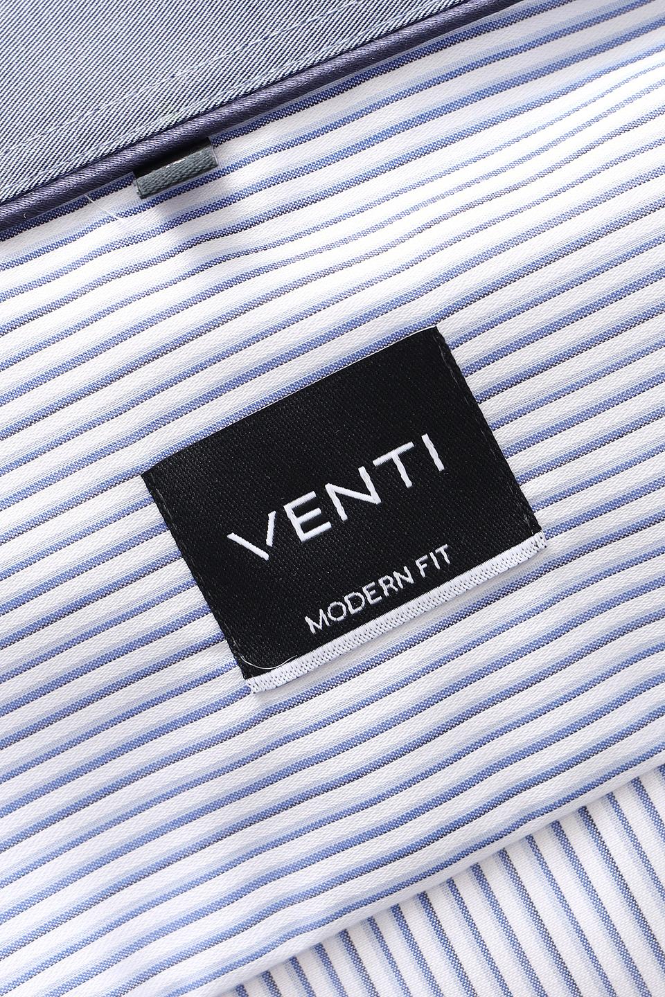 Рубашка Venti в полоску голубую