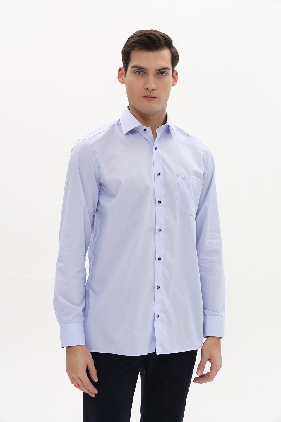 Рубашка Casa Moda голубая приталенная