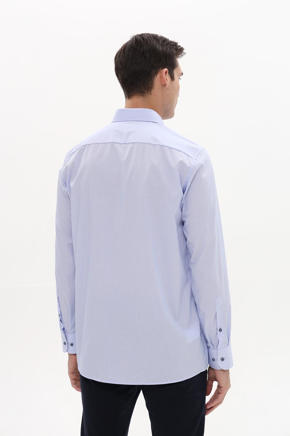 Рубашка Casa Moda голубая приталенная