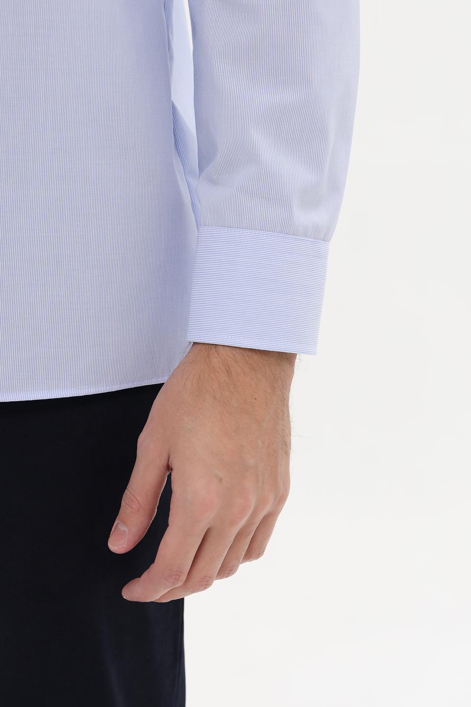 Рубашка Casa Moda голубая приталенная