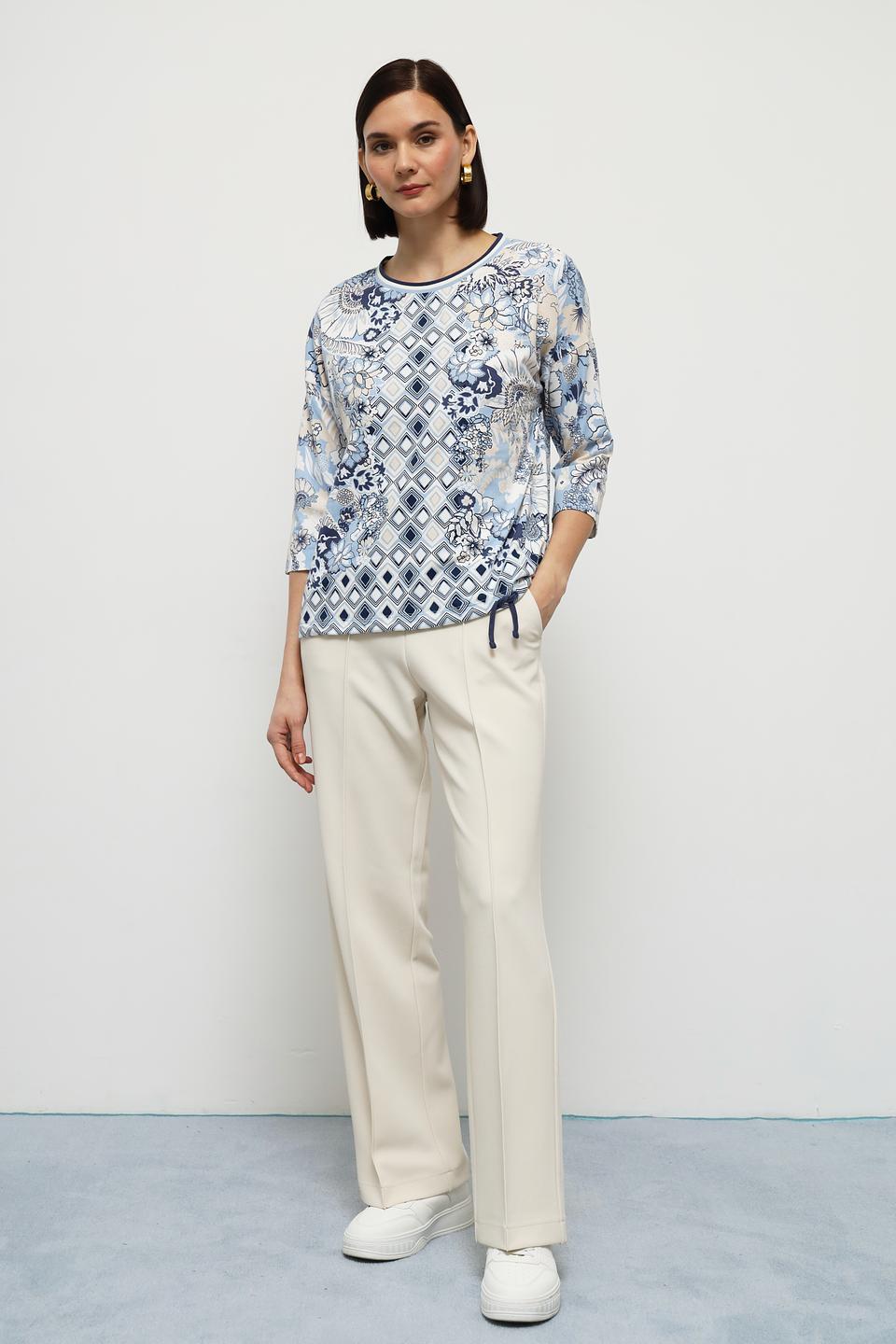 Блуза Olsen с геометрическим принтом