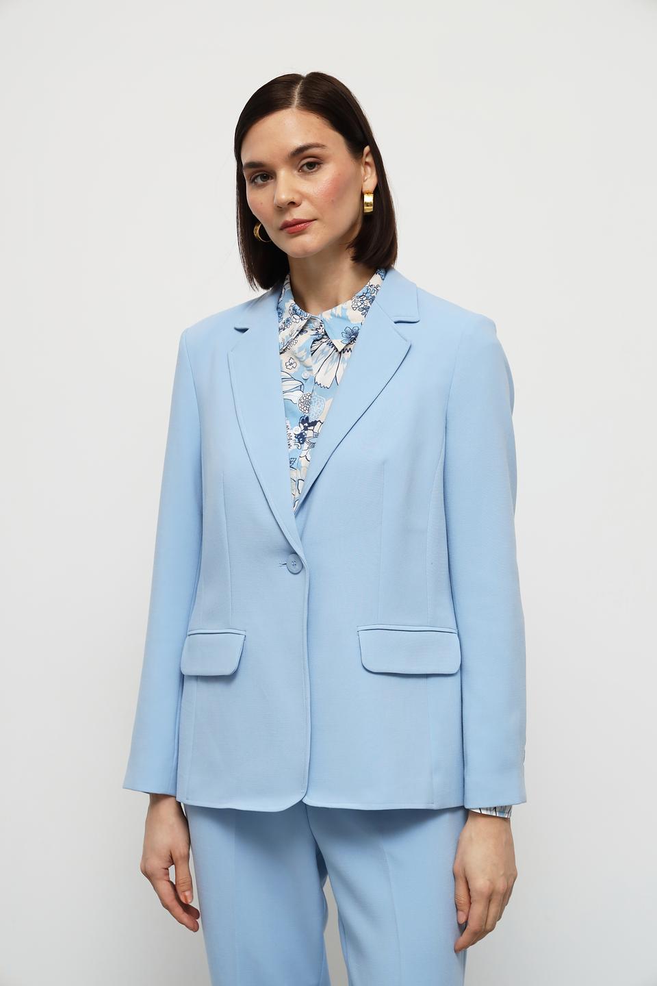 Жакет Olsen голубой приталенный