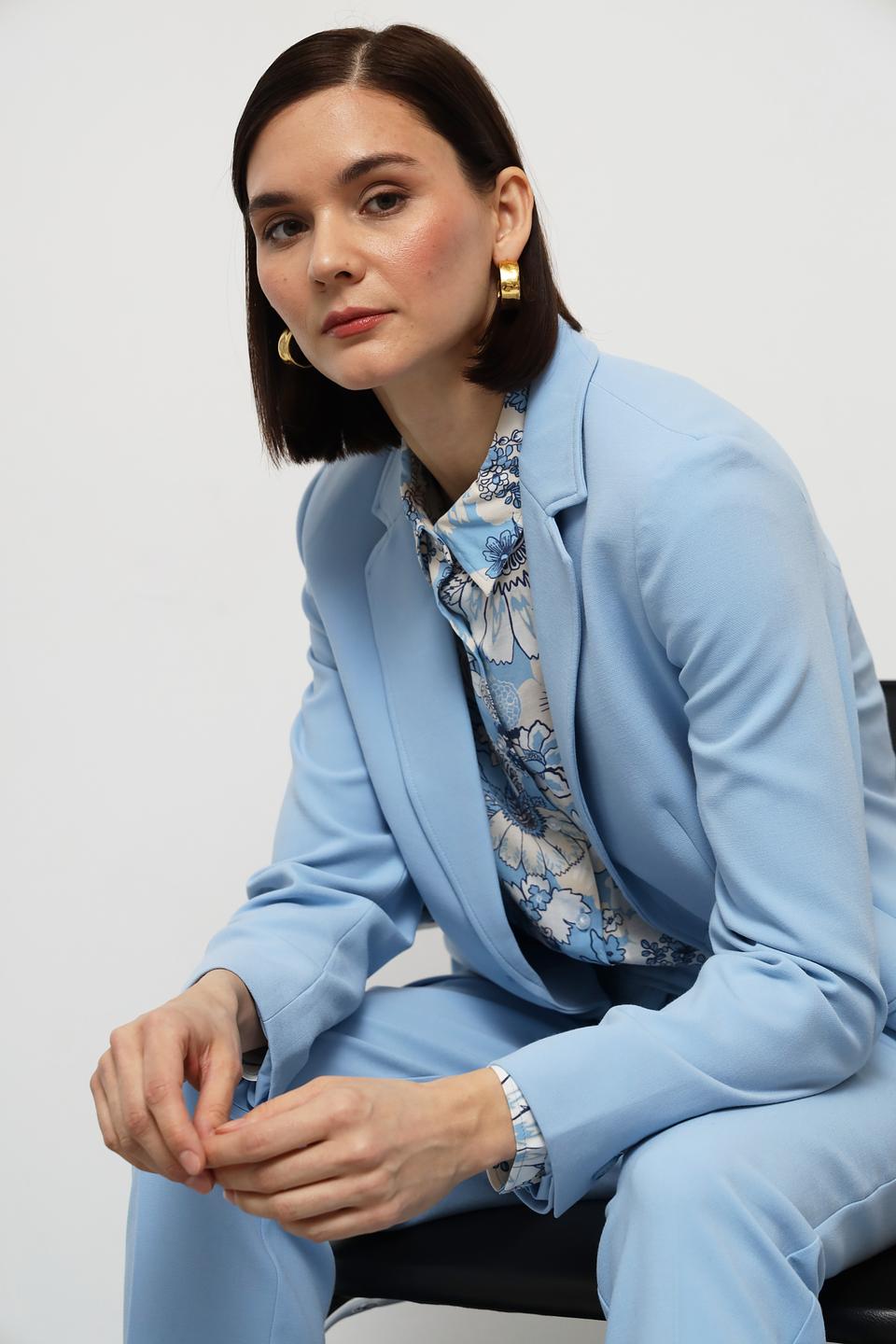 Жакет Olsen голубой приталенный