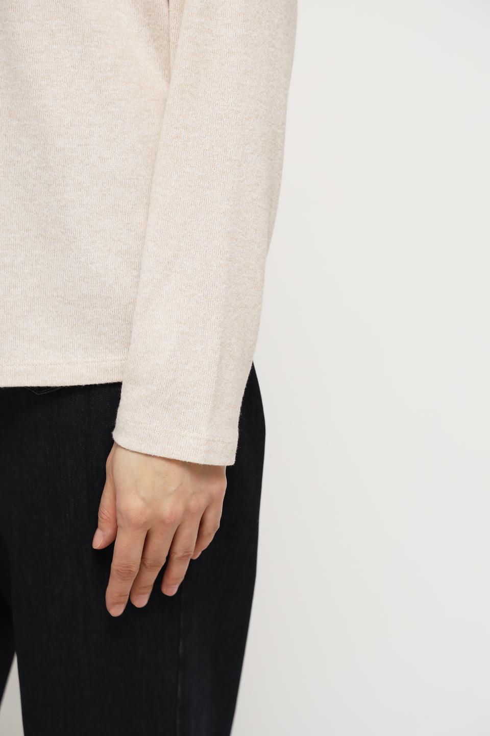 Пуловер Rabe collection с принтом бежевый