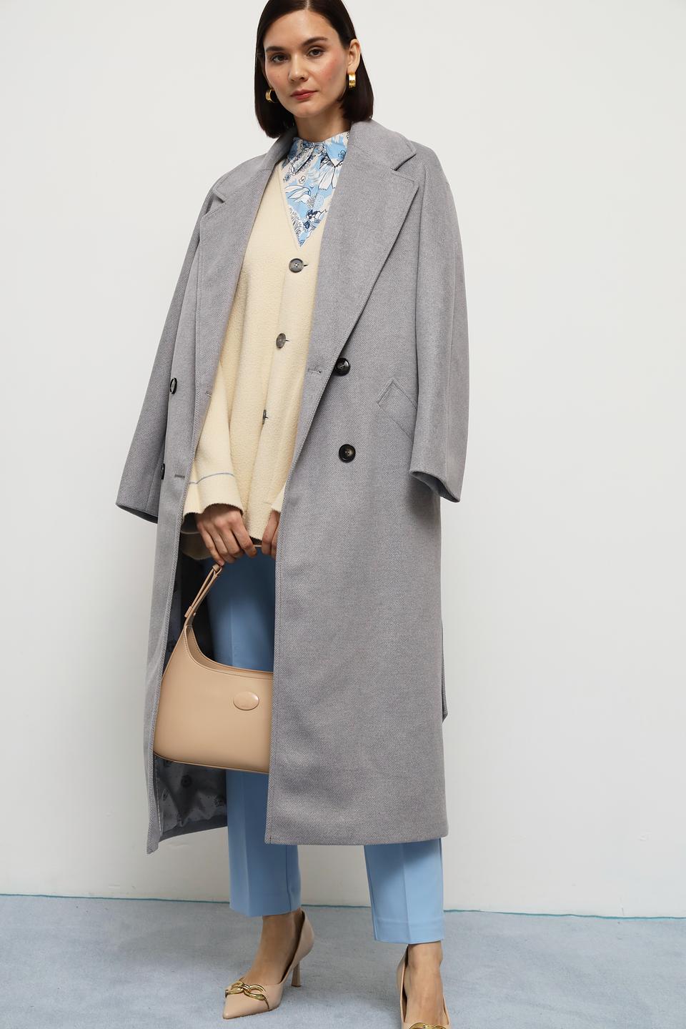 Пальто Electra style серое