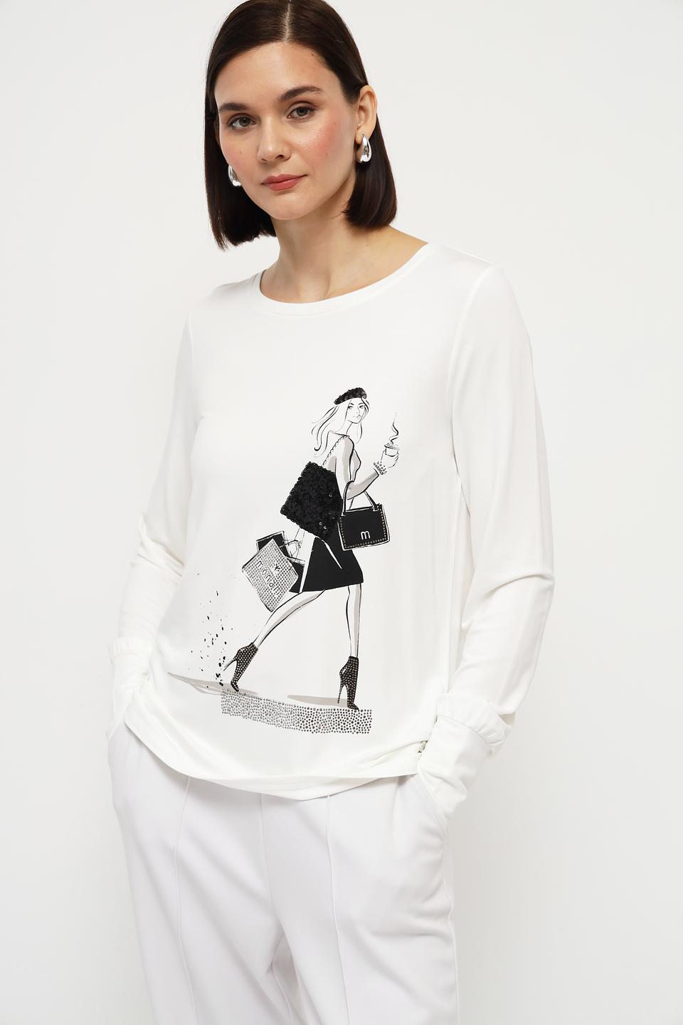 Лонгслив Monari с принтом